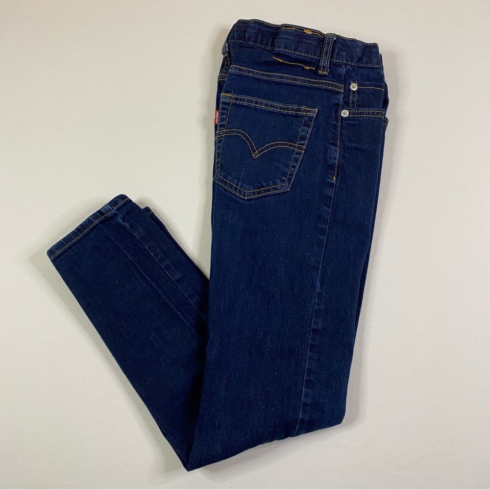 Levi's 502‎ Jeans Women's 25x26 Dark Denim Regular Taper Mid Rise Casual